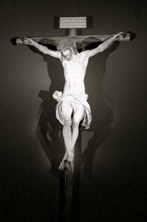 Christ statue in Seville Spain  BW_00013